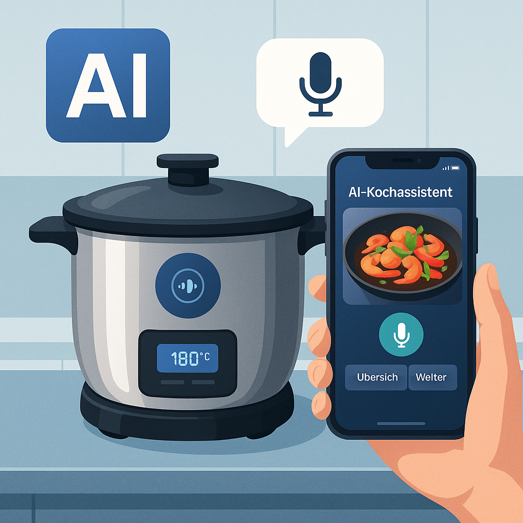 AI-Kochassistent mit App und Topf